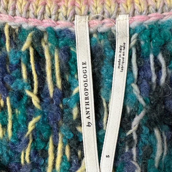 Anthropologie Multicolor Geometric Pattern Women Sweater S - Picture 4 of 5